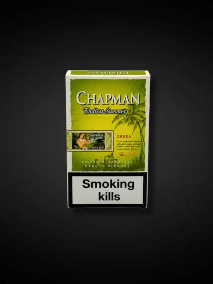 Chapman Endless Summer Green Slim yeşil elma aromalı sigara paketi