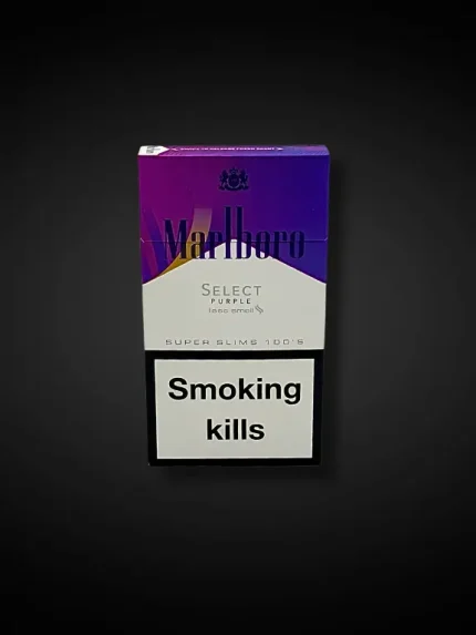 Marlboro Select Purple Less Smell mor renkli sigara paketi