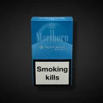 Marlboro Touch Aqua Less Smell açık mavi mentollü sigara paketi