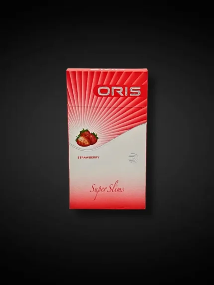 Oris Strawberry Super Slims çilek aromalı ince sigara paketi